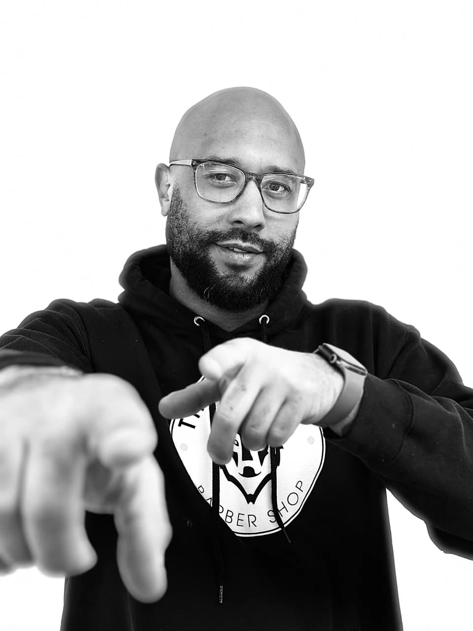 Headshot of Mike Jones, skilled barber with The Bureau Barbershop, Salt Lake City.